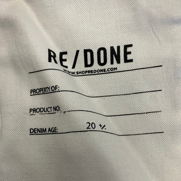 NEW! RE/DONE Size 23 90s Crop Low Slung Rinsed Birch Denim Jeans $275 msrp I11-6 - Picture 8 of 11